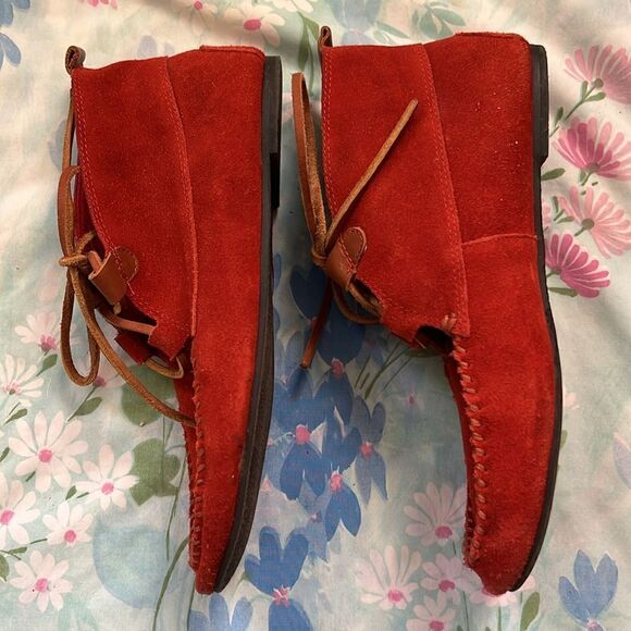 Lands End Chukka Moccasin Booties - 8 - Picture 8 of 11